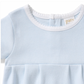 Paty Cotton Bubble with Picot Trim Pleated Front Blue Stripe