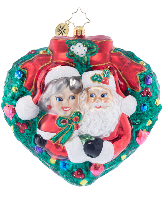 Mr. & Mrs. Claus Mistletoe Moment