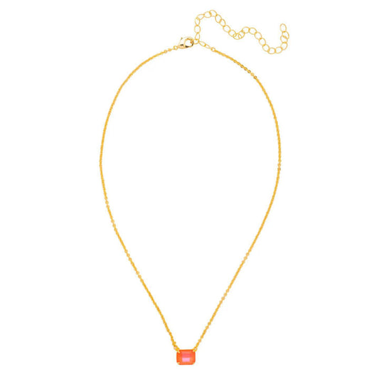 Octavia Orange Pendant Necklace