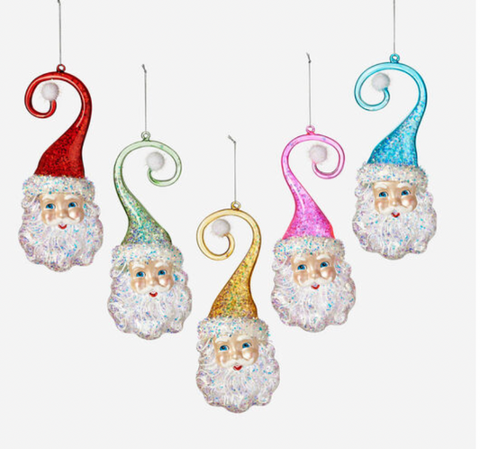 Santa Swirl Hat Ornament