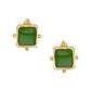 Gold Square Studs