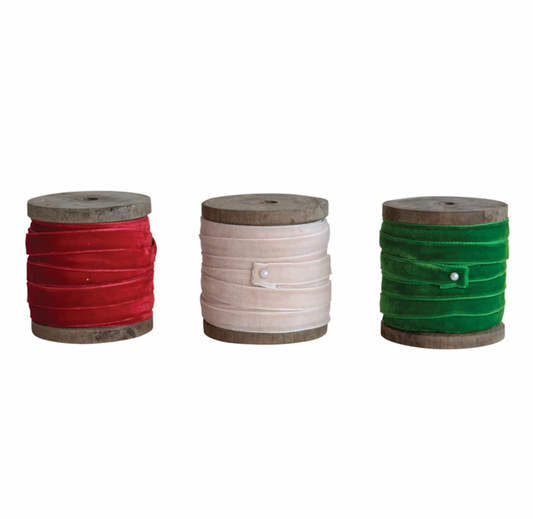 10YD Velvet Ribbon on Spool