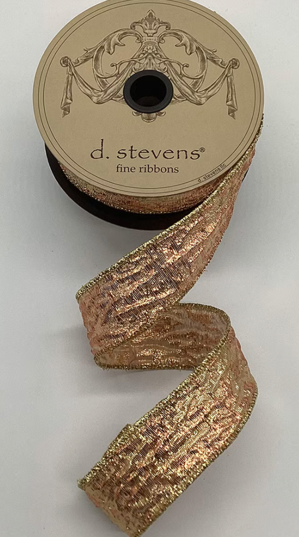 1.5" Copper Metallic Ribbon