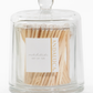Tall Glass  Cloche with Matches