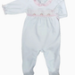 Eden Pink Rosebud Smocked Footie