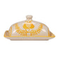 Botanical Yellow Butter Dish