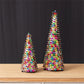 Festive Sequin Trees S/2