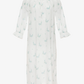 Blue Lucy Ruffle Long Sleeve Nightgown