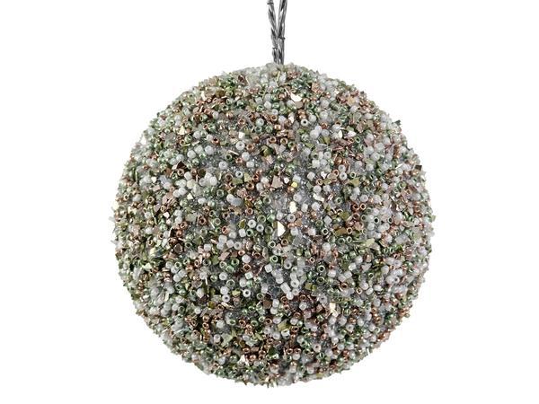 Bead Ball Silver Pink Green