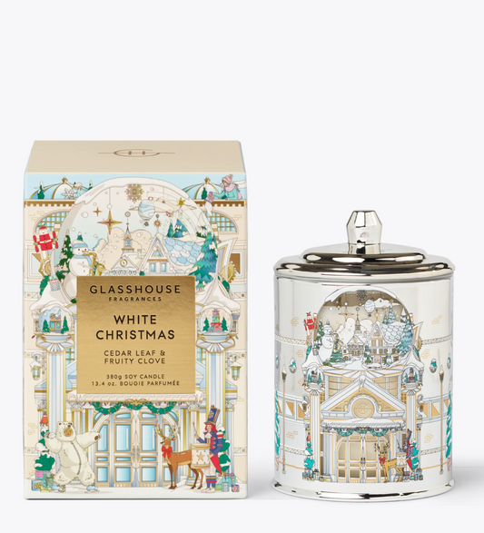 GH 13.4oz White Christmas Candle