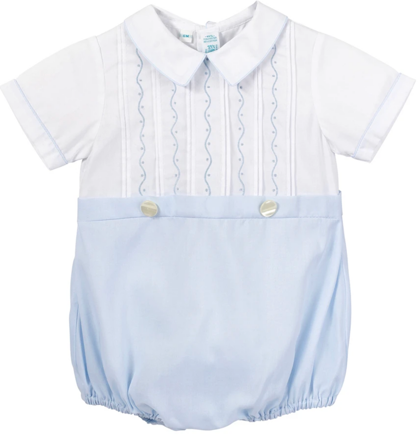 Feltman Embroidered Mock 2-Piece Creeper