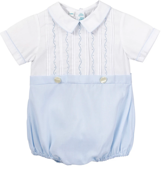 Feltman Embroidered Mock 2-Piece Creeper