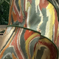 4" Olive Orange Jacquard Ribbon