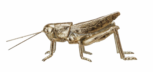 Gold Resin & Metal Grasshopper