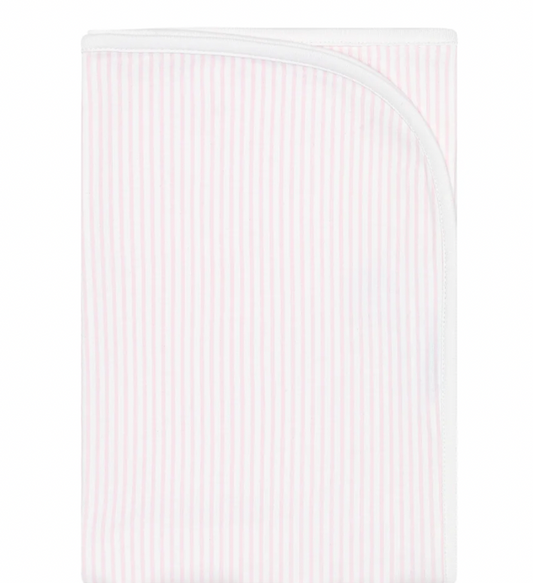 Pink Stripe Receiving Blanket