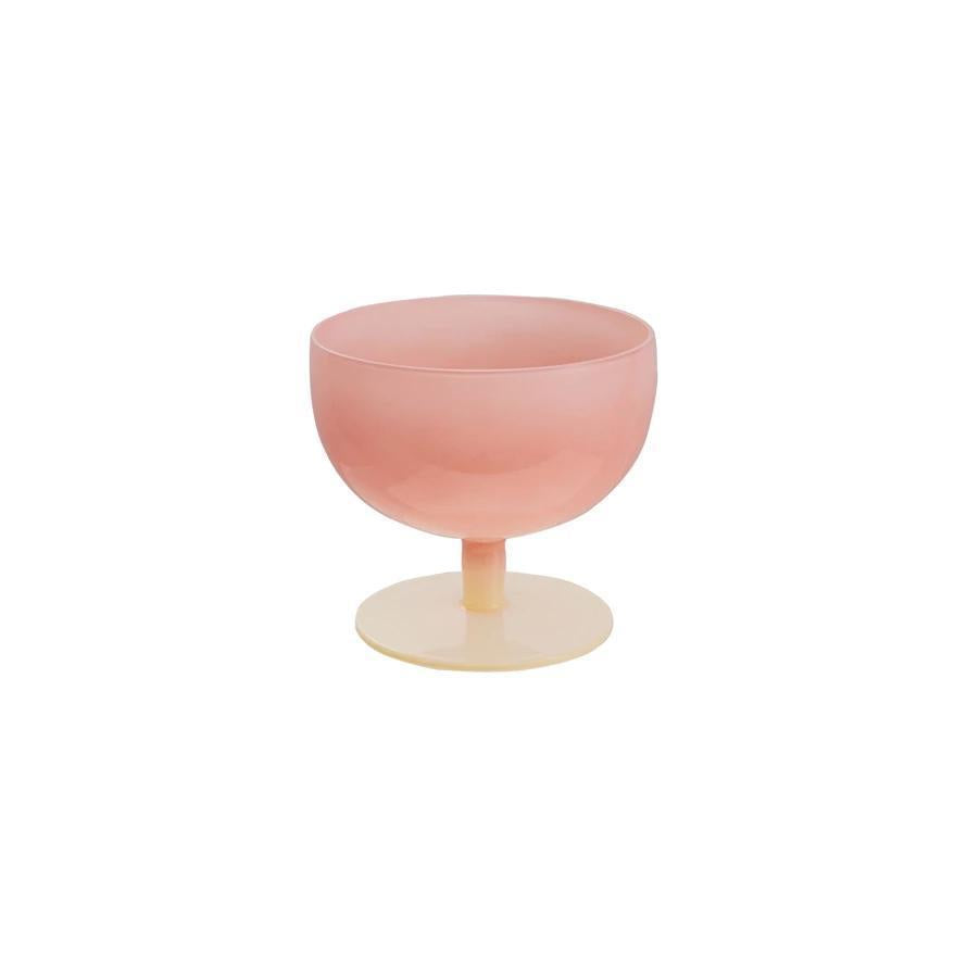 Pink & White Wine Stem
