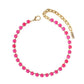 Oakland Antique Gold Pink Necklace