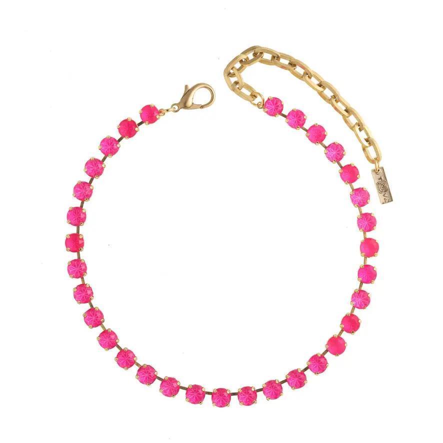 Oakland Antique Gold Pink Necklace