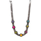 Kristen Necklace in Antique Silver Rainbow