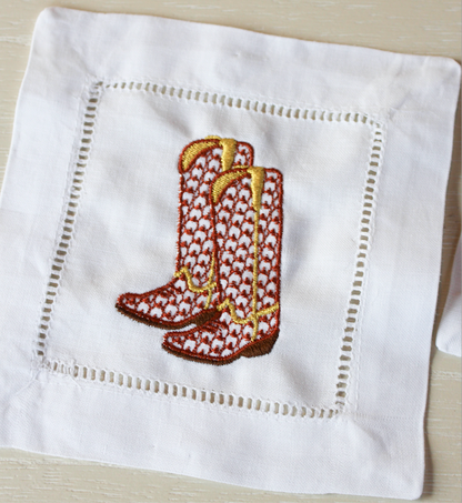 Huck Cowboy Boot Cocktail Napkins