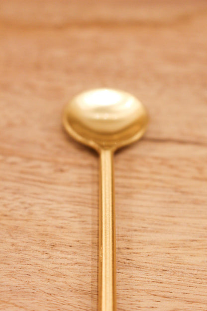 Gold Thin Long Spoon