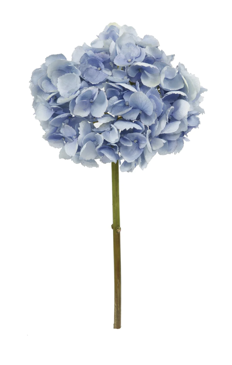 19" Light Blue Hydrangea Stem