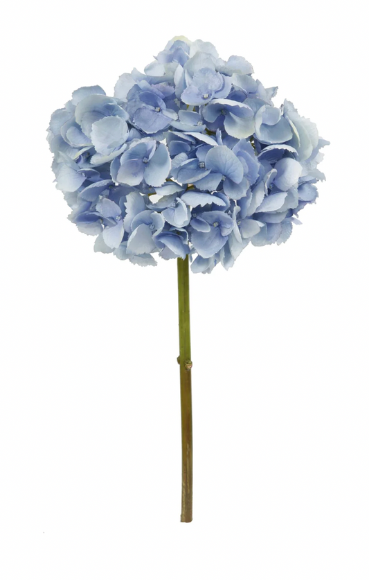 19" Light Blue Hydrangea Stem