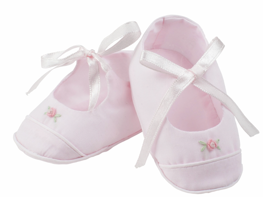 Rose Garned Newborn Booties