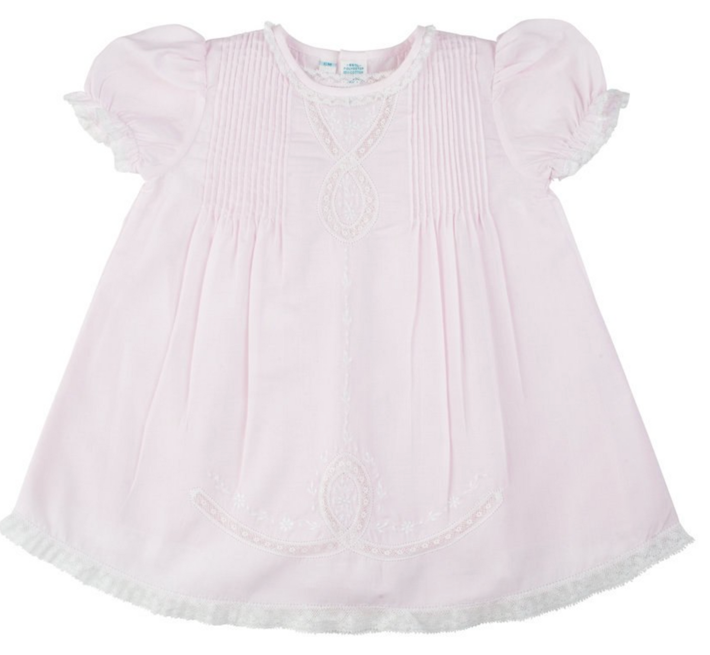Pink Lace Ribbon Slip Dress