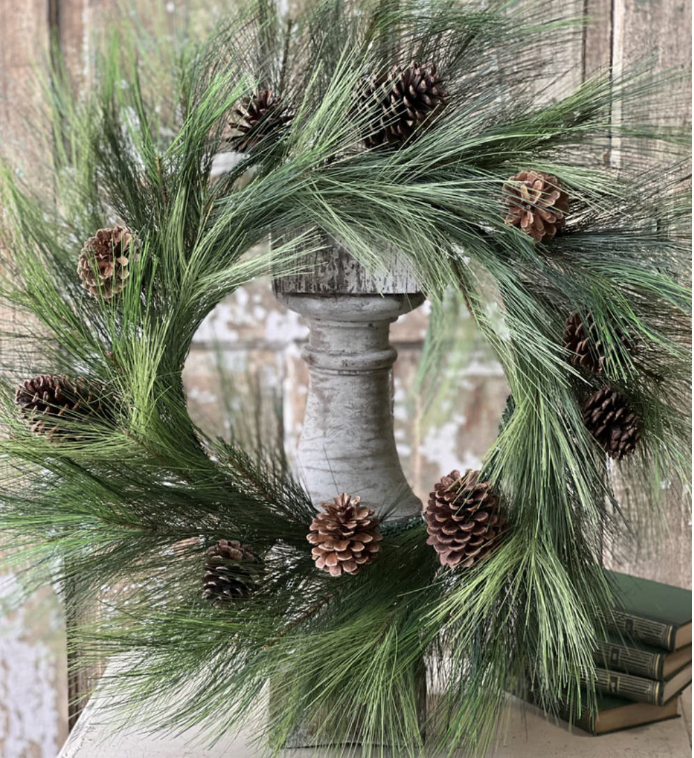24" Greenbury Bough Wreath