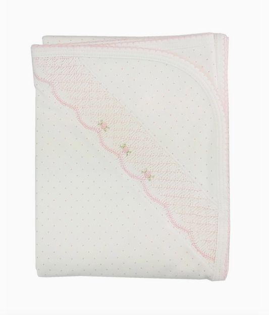 Sweet Pink Dots Baby Blanket