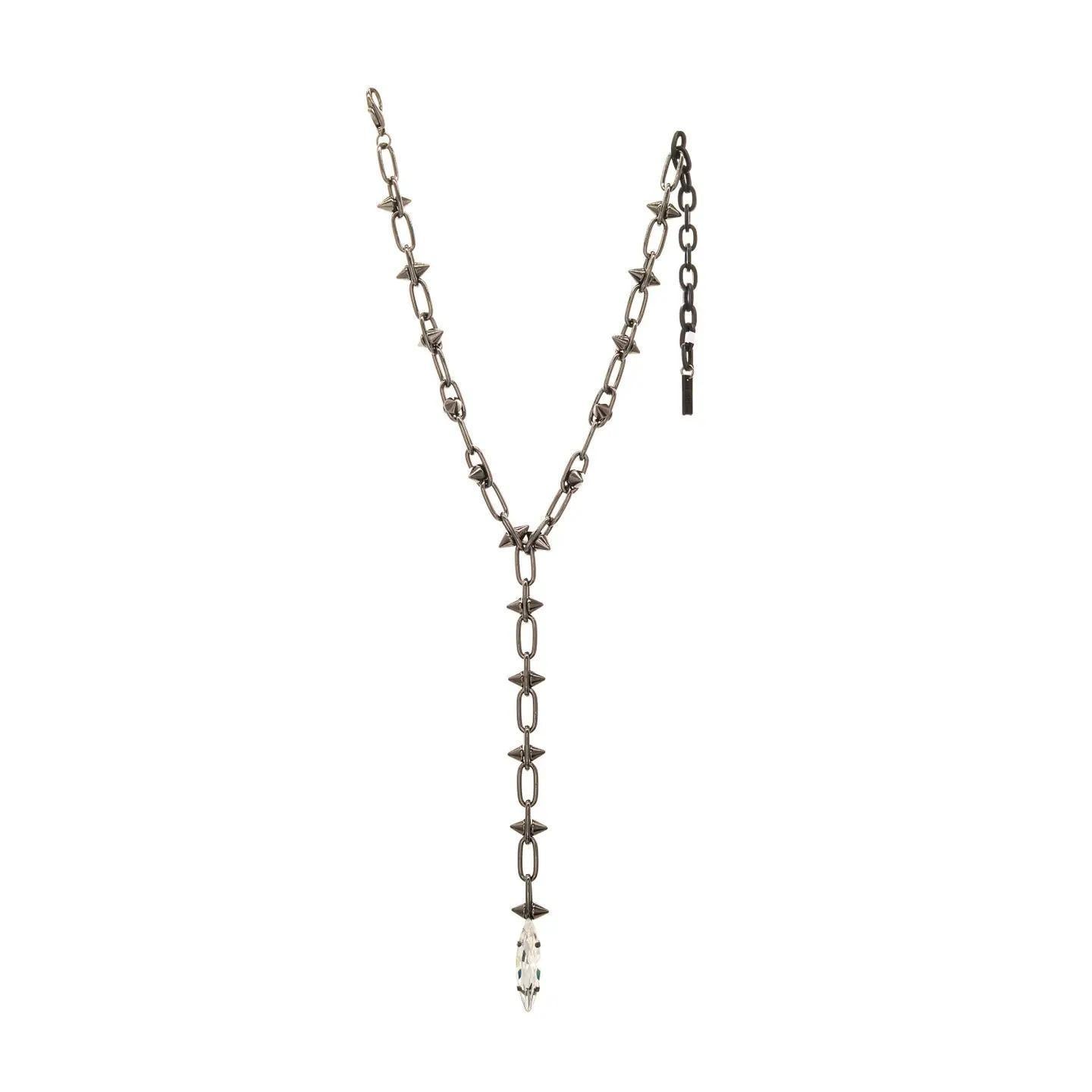 Milan Necklace in Gunmeatal