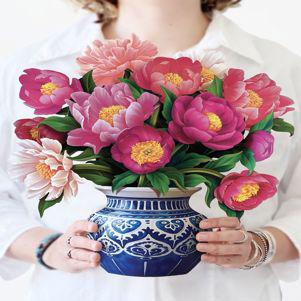 Peony Paradise 3D Card