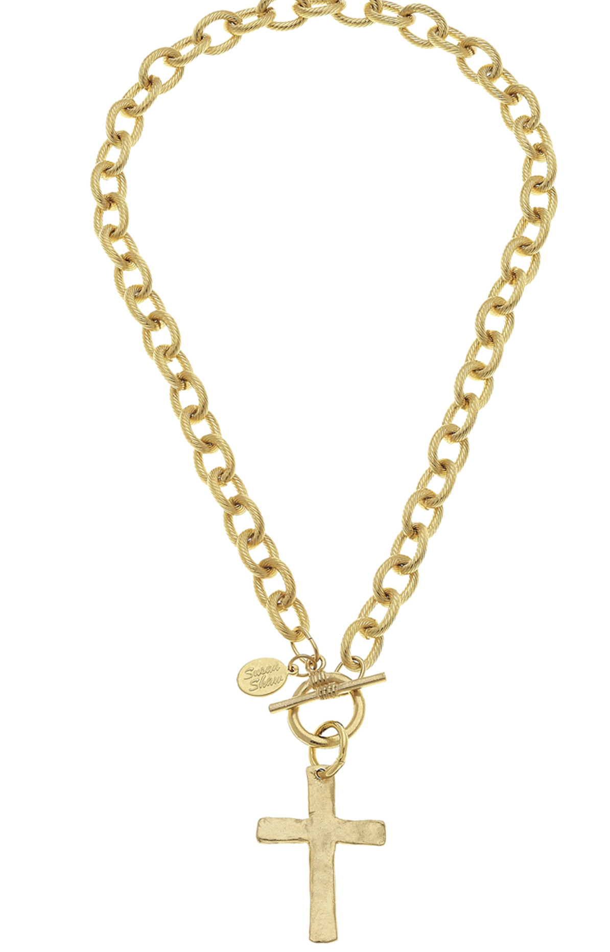 Classic Cross Toggle Necklace