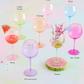 Rainbow Wine Glass