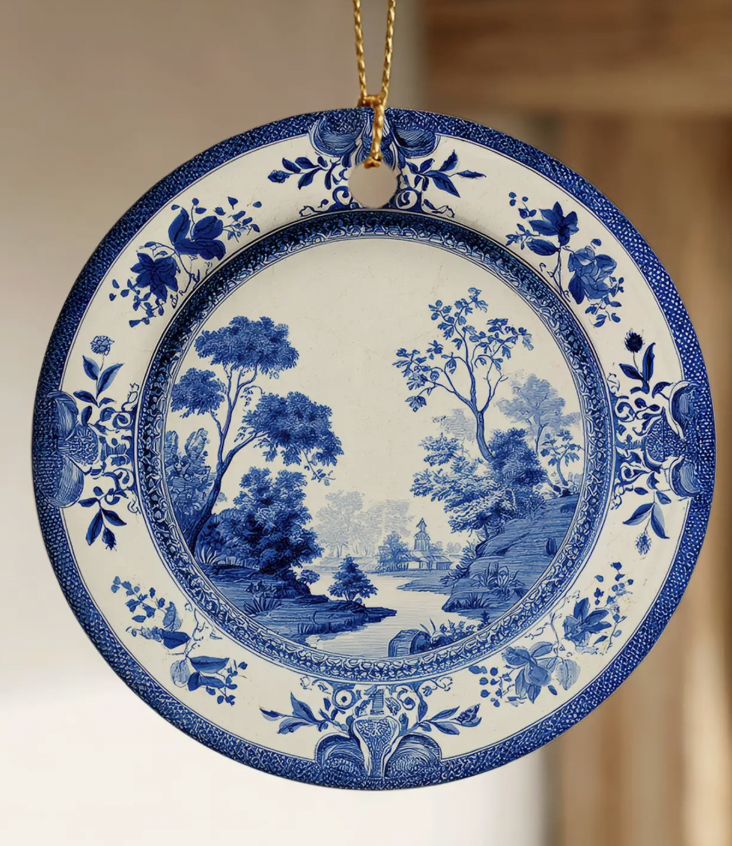 Chinoiserie Plate Ornament