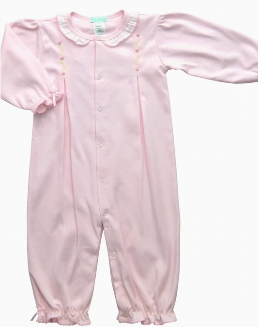 Pink Feathers & Rose Buds Converter Gown