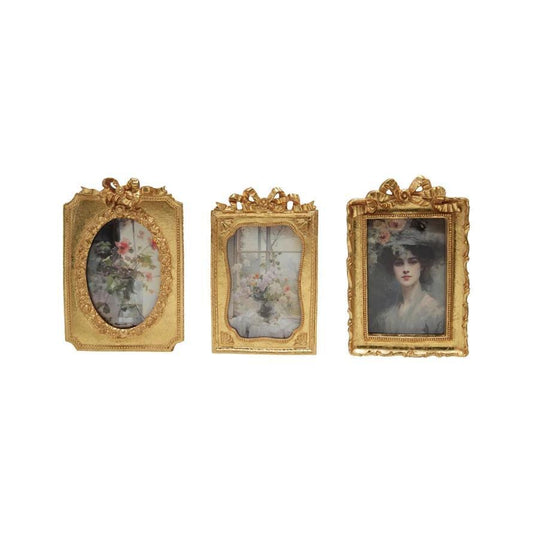 Gold Bow Frame holds 4x6 photo