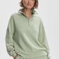 Hawley Half Zip in Snow Sage
