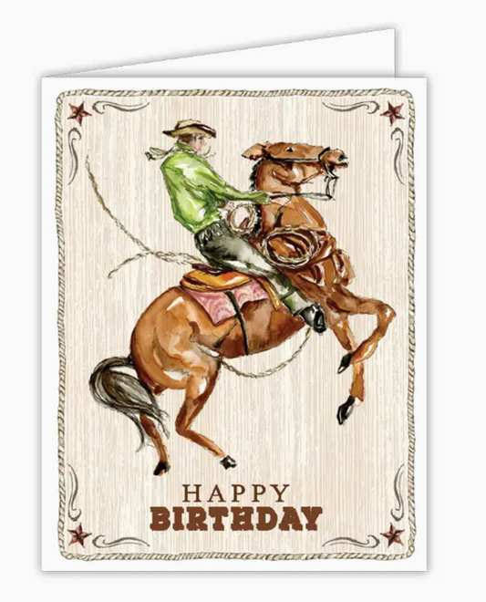 Working Cowboy Birthday Card