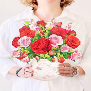 Blooming Roses 3D Card