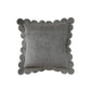 Velvet Green Scallop Pillow