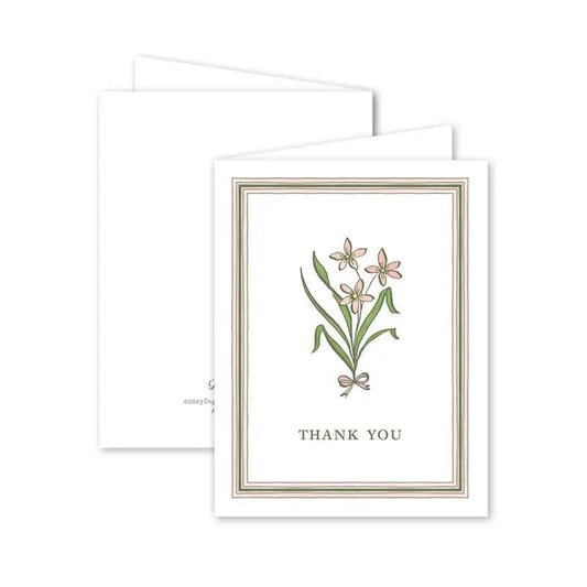 Quincy's Cottage Pink Thank You Card