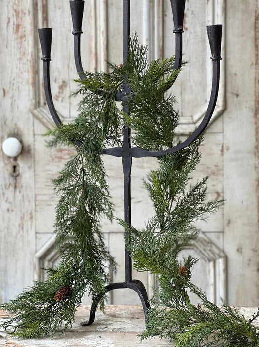 6' Advent Greens Garland