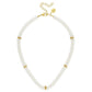 Jade White Gold Beaded Necklace