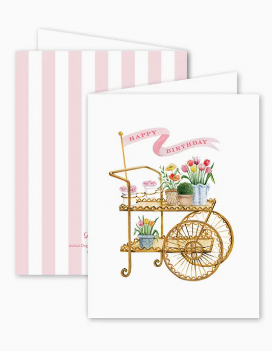 Flower Cart Birthday Card