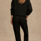 The Slim Cuff Pant in Black