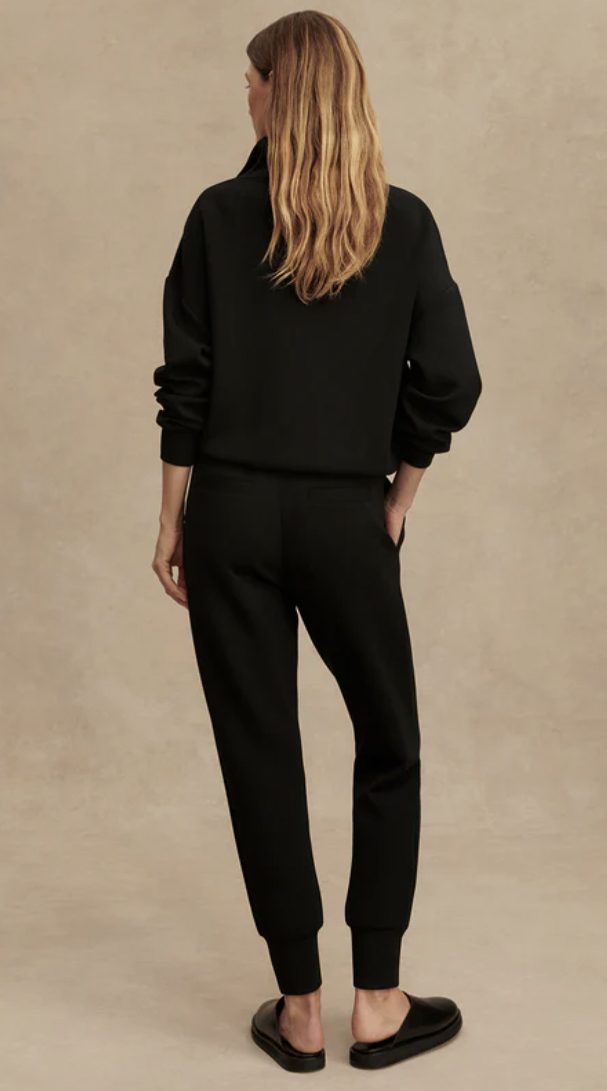 The Slim Cuff Pant in Black