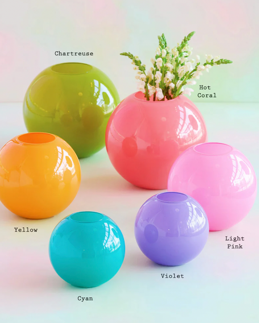 LG Sugar Plum Ball Vase