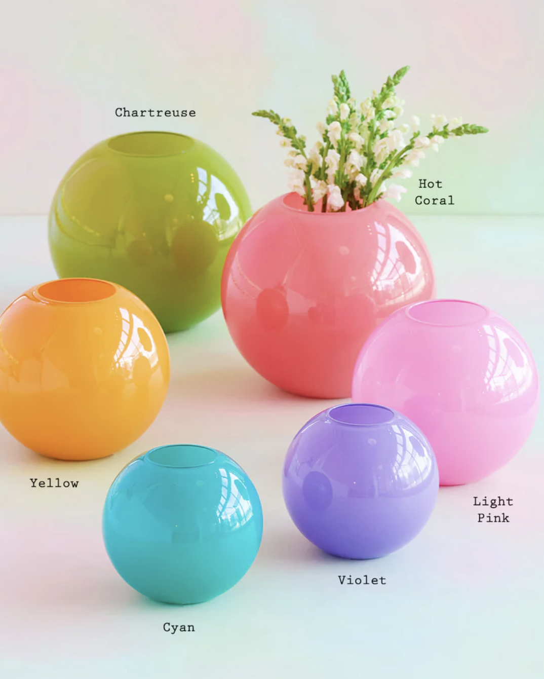 LG Sugar Plum Ball Vase